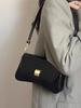 Women's Black Bags 2024 New Fashion Commuter Versatile One Shoulder Crossbody Bag Texture Simple Solid Female Underarm Pack