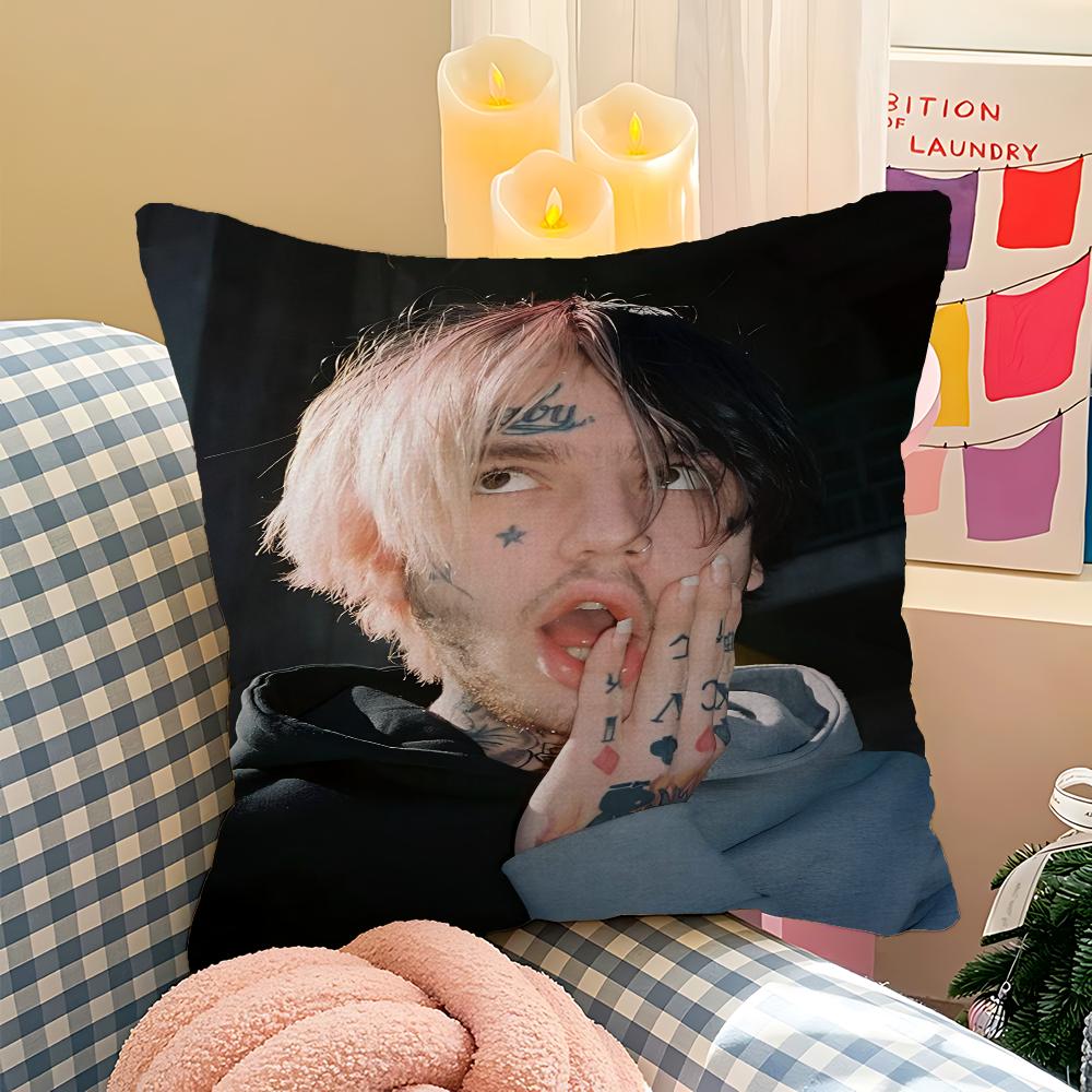 Lil Peep Pillowcase Toon Gift Cushion Cover Bedroom Home Sofa Chair Seat Decor Pillow Case