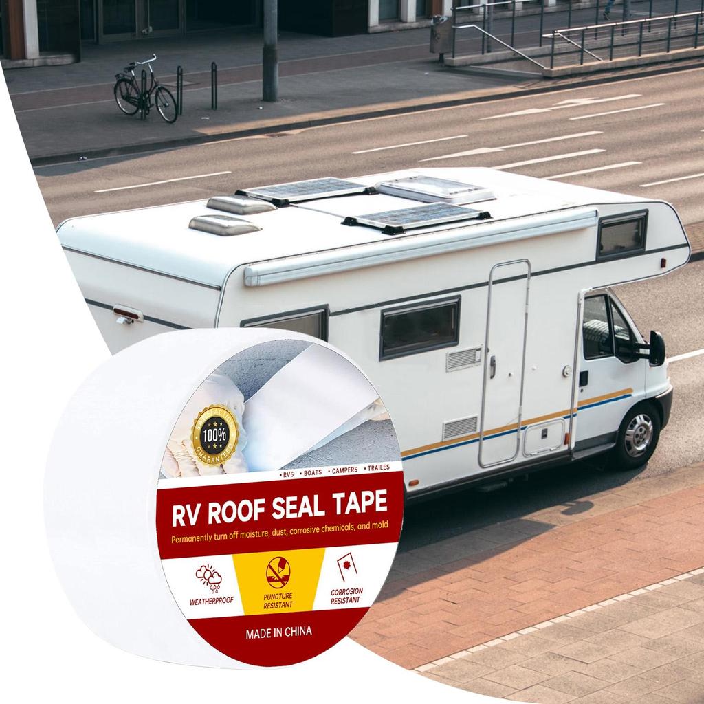 RV Sealant Tape Waterproof Camping Car Roofing Tape Weather-proof Sealing Strip Vehicle Leak Repair For RV Hatches Joints