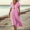 New loose holiday style casual dress summer