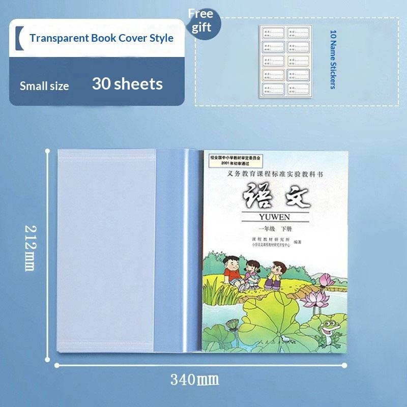 10/30 Pcs Transparent Waterproof Book Covers For Primary Middle Students Protect Textbooks