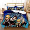 Anime Demon Slayer Sengetøysett Japansk Tegneserie Sengetøy 200x220 Tenåringsjenter Twin Single Queen King Full Dynetrekksett