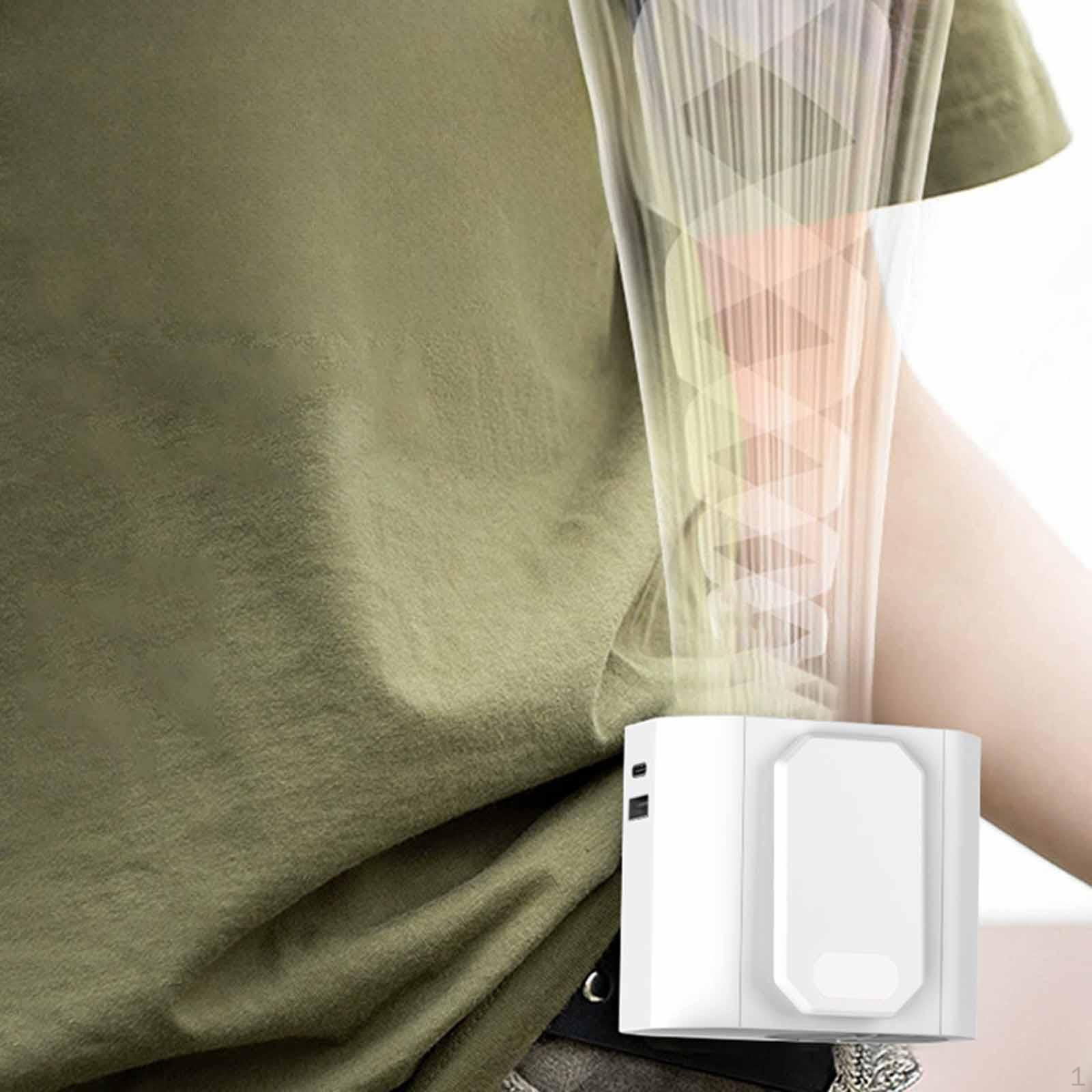 

Портативный поясной зажим для вентилятора, многофункциональный, легкий, бесшумный, небольшой, персональный, перезаряжаемый белый