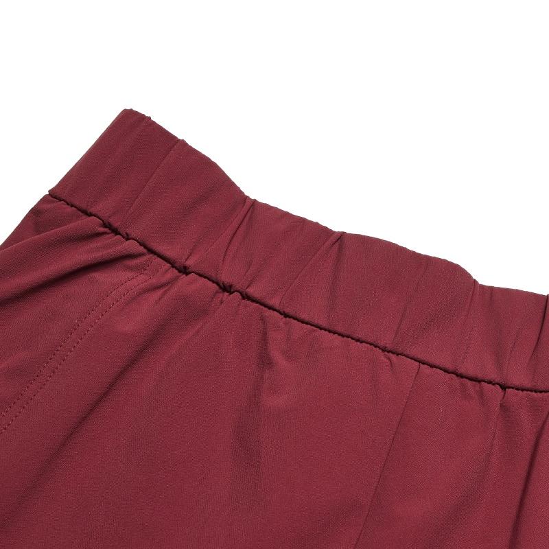 FILA By Naoki Takizawa Fashionable Versatile Slim Elegant Daily Comfortable Woven Casual Pants Women pants Red F11W542801FWI