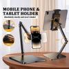360 Rotating Folding Tablet Stand Multi-Angle Long Arm Tablet Bracket  Live Streaming