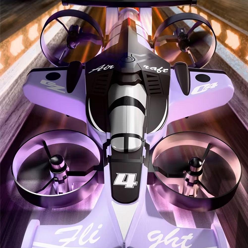 CZ04 Quadricóptero RC de Uso Duplo Terra-Ar 2 em 1 Carro de Brinquedo de Drift Modelo de Drone com Controle Remoto 2.4G com Rotação 360 para Brinquedos de Aeronaves