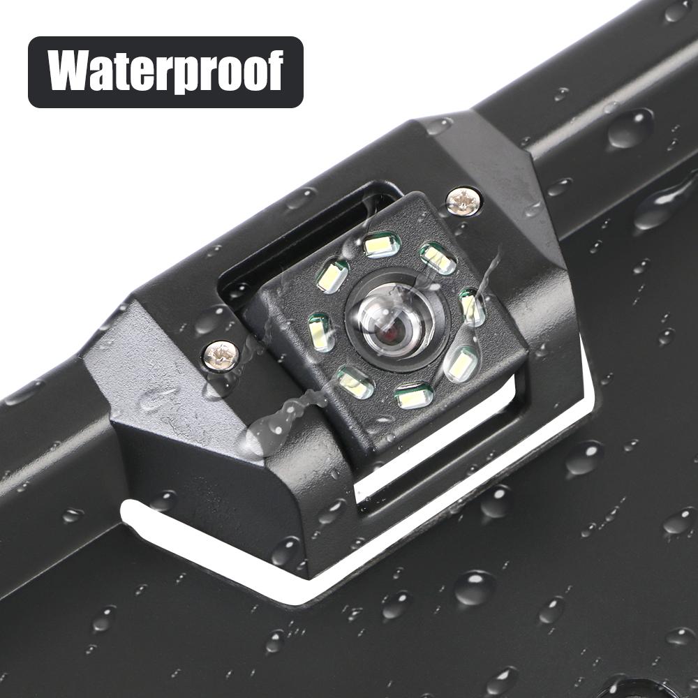 Parking Assistance Kit Auto Accessories Night Vision 4/8 LED Universal European Car License Plate Frame Car Rear View Camera