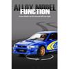 1/32 Scale Subaru Impreza Rally Alloy Racing Model Open Door Desk Ornament Sound Light Children's Toys Boy Gift