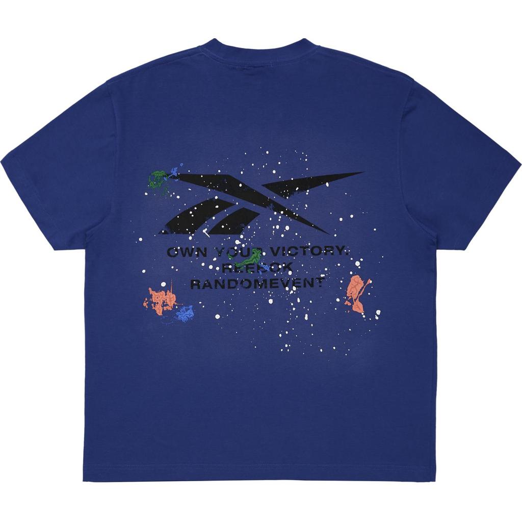Reebok Crew Neck Pullover Short Sleeve T-Shirt Unisex Tops Royal-Blue 24SRL401UGBB