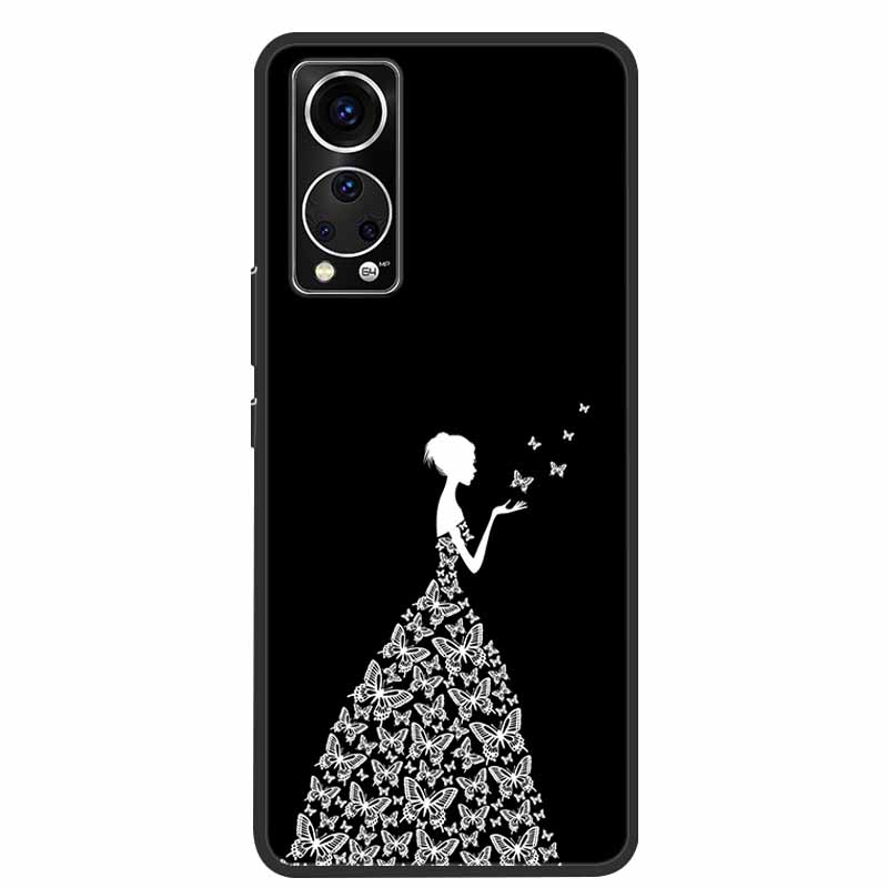 Für ZTE Axon 30 Handyhülle Cover Cooler Wolf Löwe Tiger Schwarzes Silikon Weiche Hülle Für ZTE Axon 30 Rückabdeckung Hülle Axon30 5G Hülle