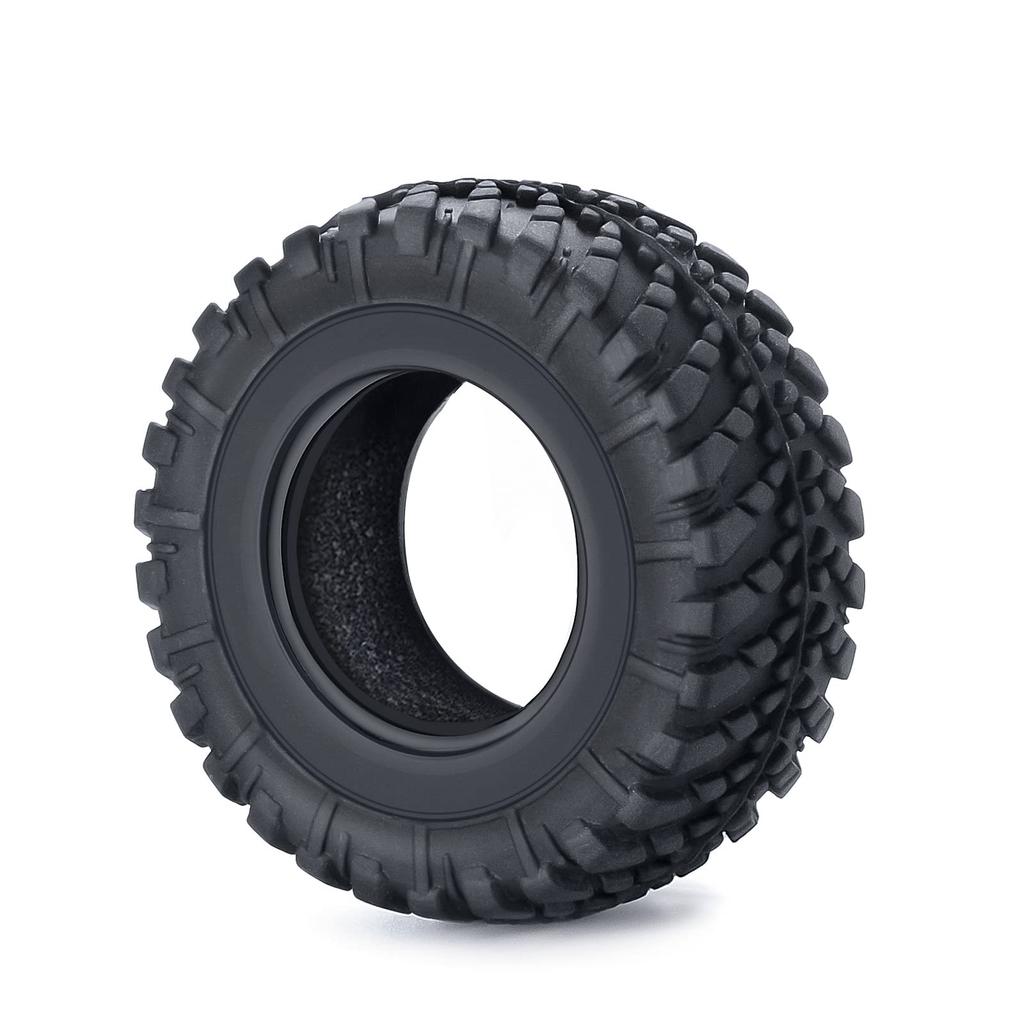 TRZX RC-Gummireifen 38 mm für Kyosho Jimny Axial SCX24 1/18 1/24 (4 Stück)