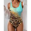 [Costum de baie Leopard] Costum de baie întreg cu imprimeu leopard | Decupat la spate, stil coreean, fabrică spot pentru comerț exterior transfrontalier