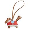 HERMES Rodeo Sheepskin Bag Accessory Women's Brown & Red H087387CKAF