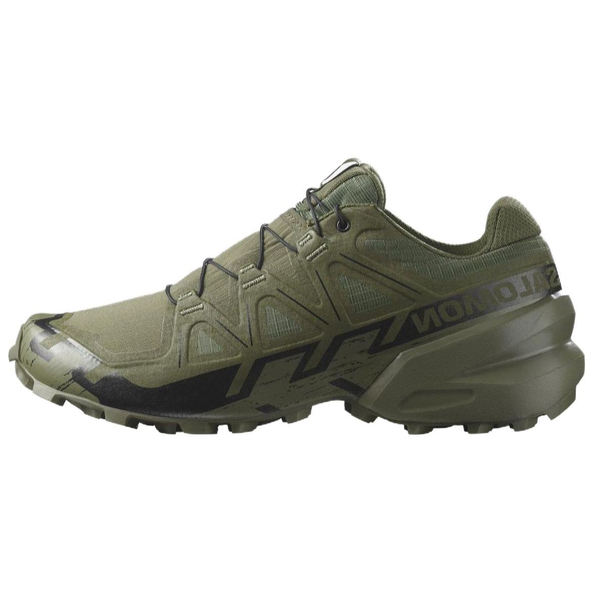 

SALOMON Speedcross 6 Кроссовки с круглым носком, нескользящие, прочные, низкие, для бега, унисекс, армейско-зеленые 471612 42⅔