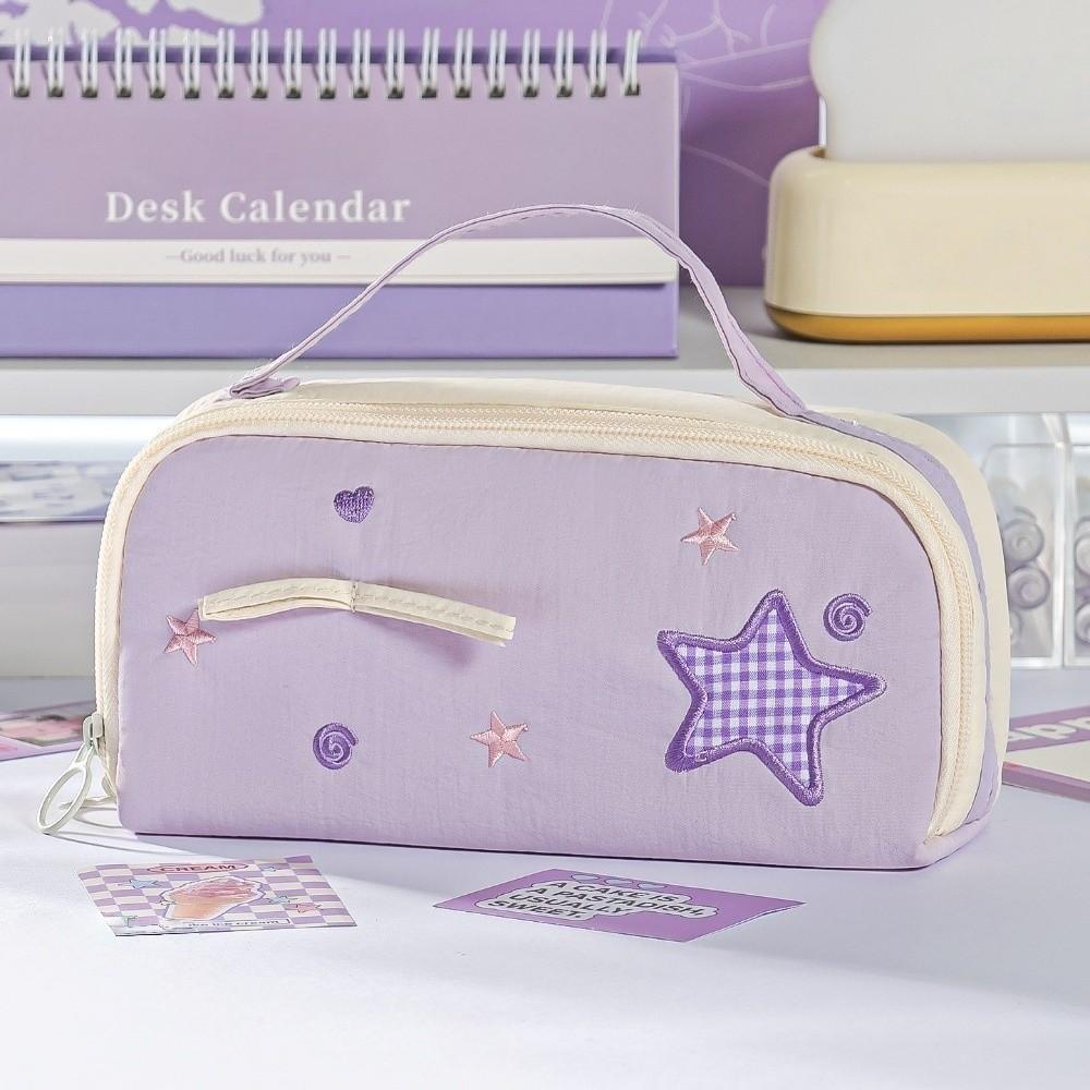 Pencil Pouch Korean Style Pen Bag Bow Starfish Love Heart Cloth Stationery Bag  Student