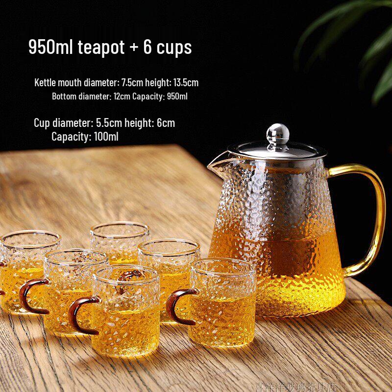 Heat-Resistant Thickened Glass Teapot Set