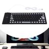Silents Silicone Keyboards 85Keys USB Wireds Flexible and Foldable Rollups Keyboards for PC and Laptop Use Waterproof