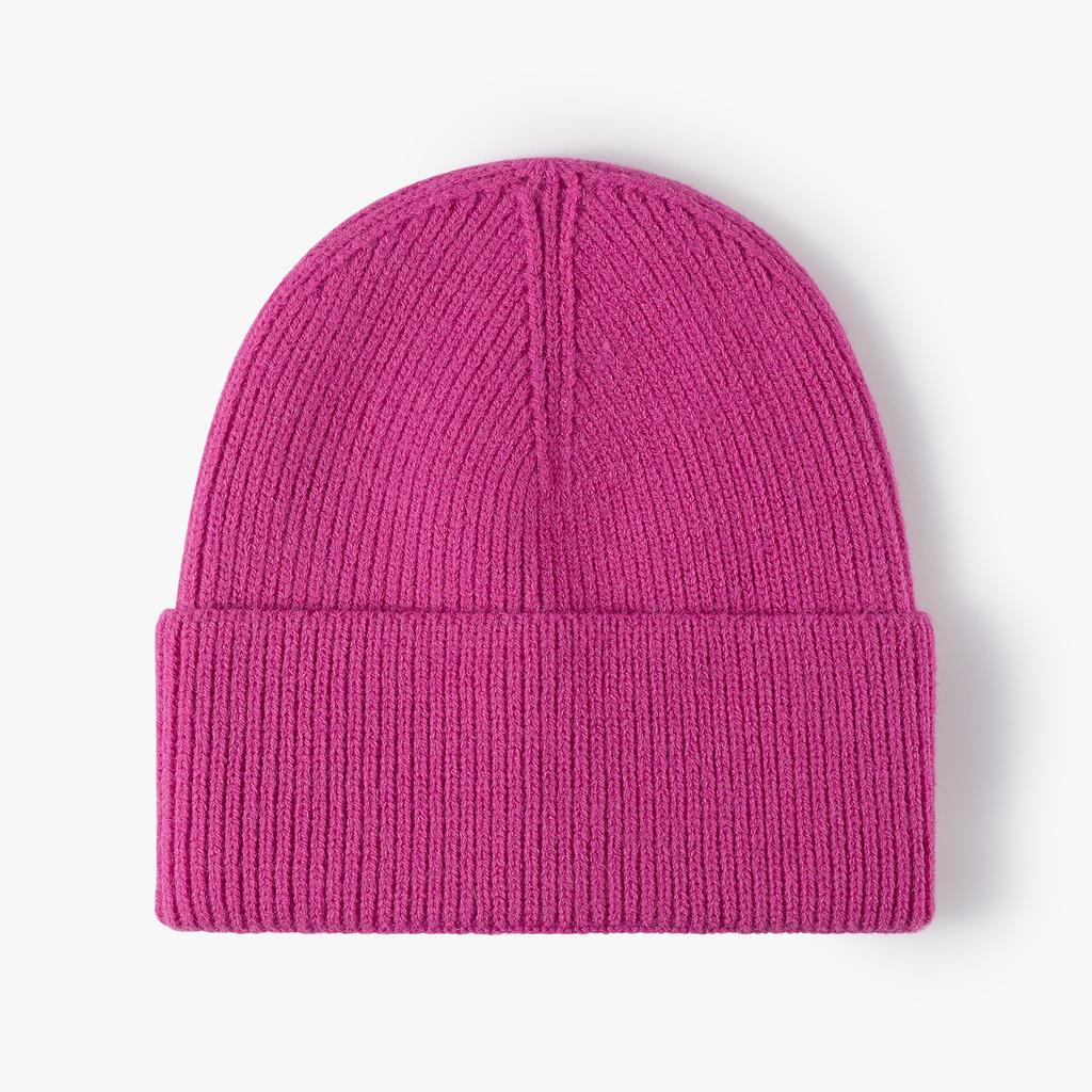 Reach Certified Wool Hat, Brand Oem Solid Color Winter Outdoor Cold And Warm Knitted Hat