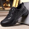 New men's shoes walking shoes black classic men's casual shoes lightweight non-slip running shoes cushioning wear-resistant sports shoes