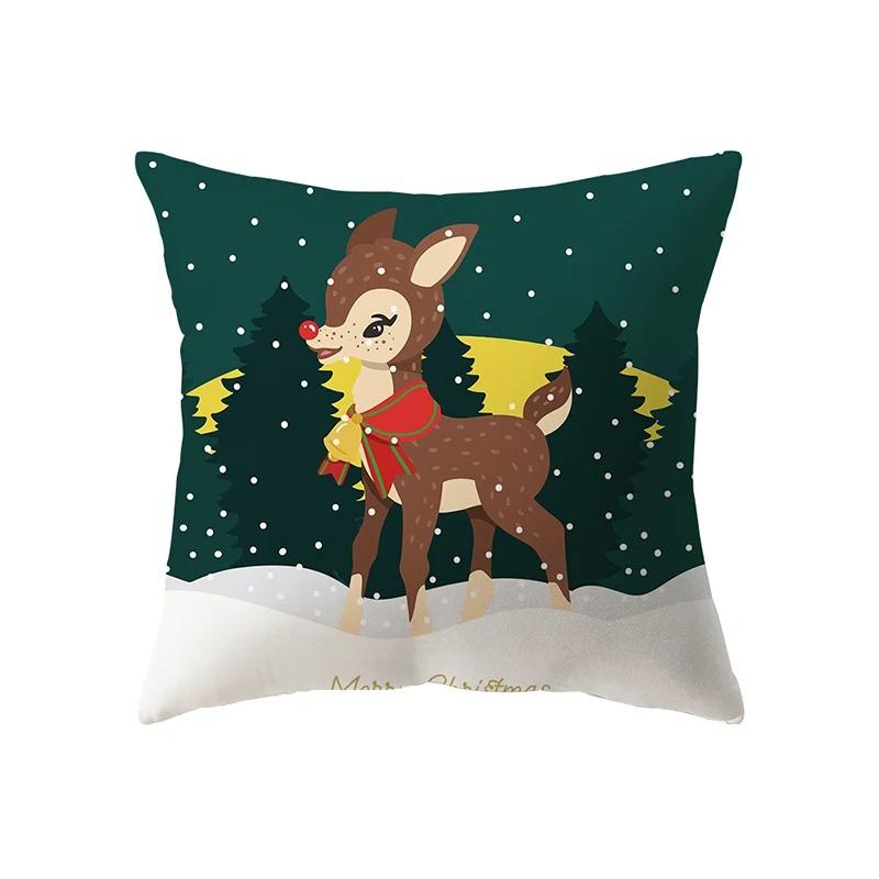 Christmas Themed Pillowcases Car Accessories Office Santa Claus Living Room Sofa Home Pillowcases