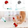 Cat Interactive Ball Toys LED Glow Automatic Rolling USB Rechargeable Smart Pet Electric Games Quickly Moves Ball Faux Tail