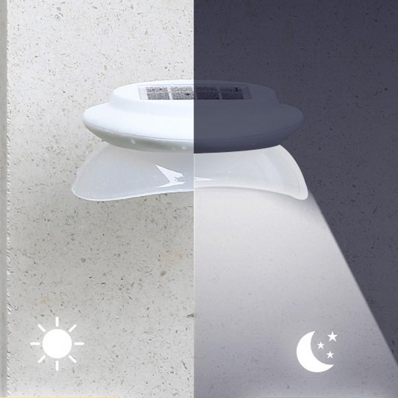 LED solcelle vegglampe perforert utendørs gjerde dekorativ lampe utendørs vanntett taktak hage veggbelysning gjerde lampe gårdsplass utendørs gårdsplass lampe