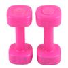 2 buc Gantere 4lb Fitness Haltere Culturism Yoga Sport Echipament Pierdere în Greutate Roșu Roz