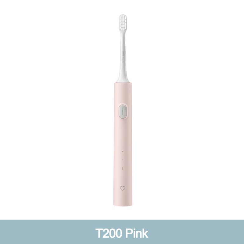 MIJIA T200/T200C Schall-Elektrische Zahnbürste, 2 Modi, 2 Bürstenköpfe, Aufhellende Zahnbürste, USB-C 25 Tage Akkulaufzeit, IPX7 Wasserdicht