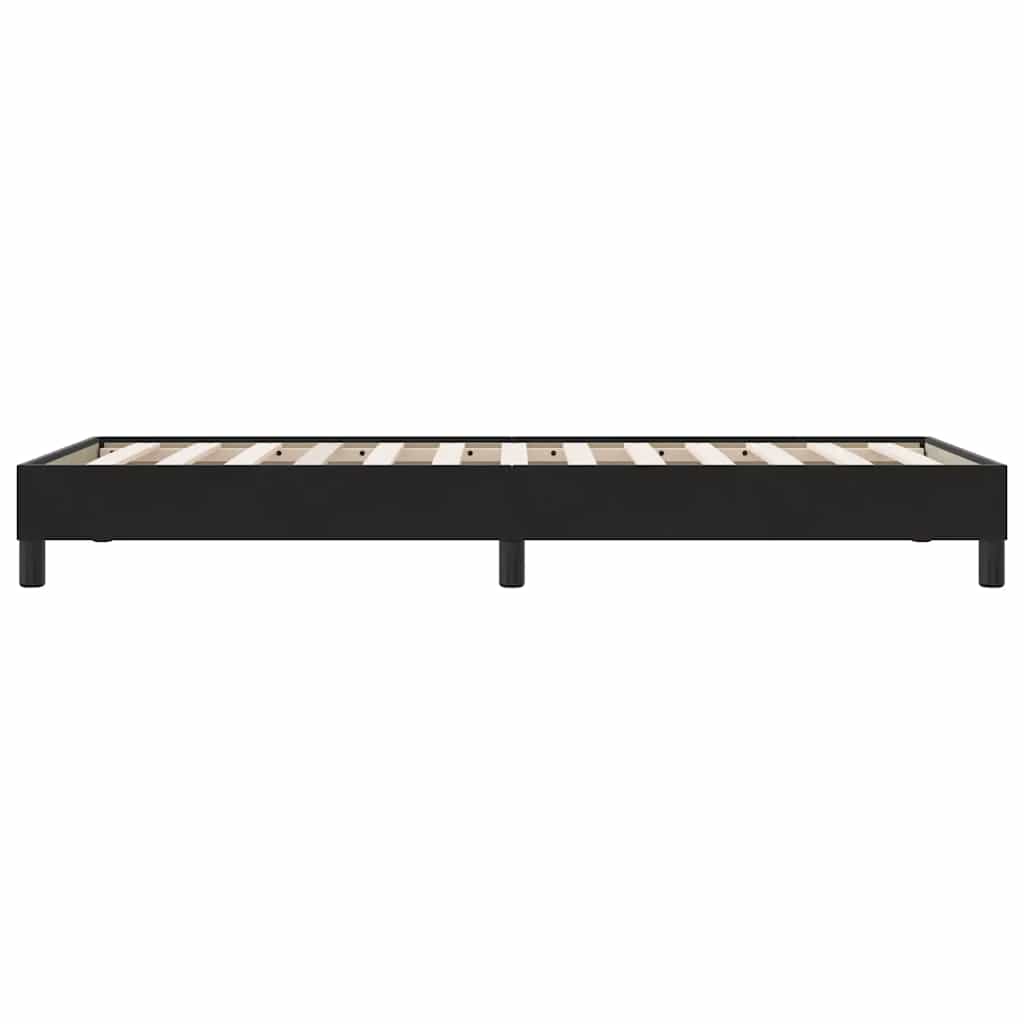 Box Spring Bed without Mattress Black 100x210 cm Velvet