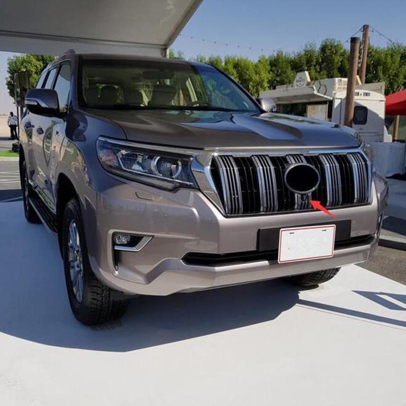 ABS Chrome 6pcs Front Grille Grill Shinny Decoration Trims For Toyota Land Cruiser Prado 2018  FJ150 Accessories