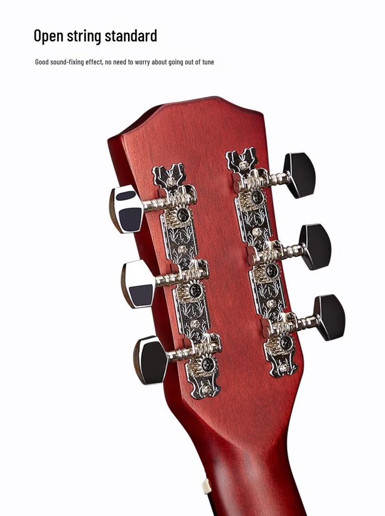 38-Inch Folk Guitar for Beginners - Popular Practice Guitar with Large Stock Available