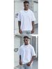 Men's Pure Cotton Oversized Heavyweight T-Shirt - Plus Size Solid Color Short Sleeve Trend