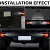 2Pcs Led Trailer Tail Lamp 4inch Square Brake Flowing Turn Signal Blinker License Plate Lamp 12V 24V for Truck Pickup Van 4x4