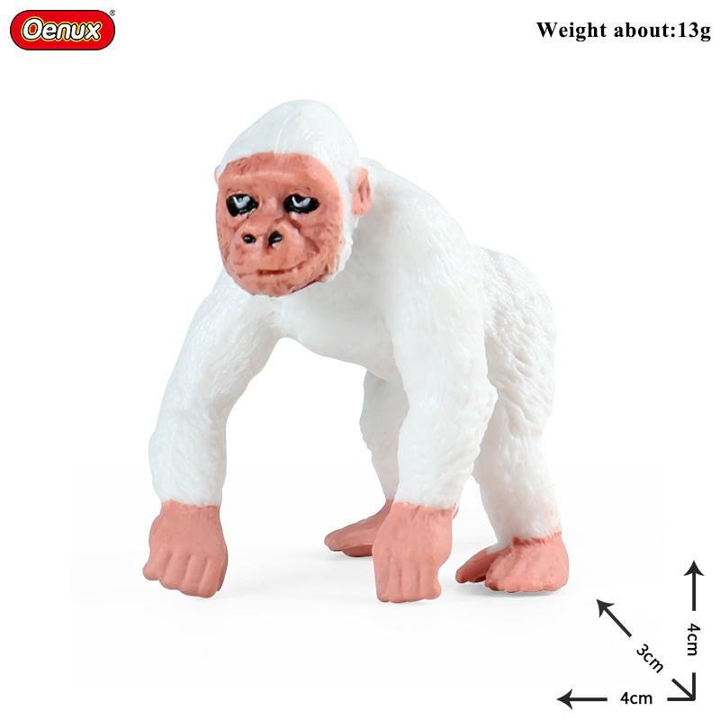 Oenux  Wild Animals Forest Orangutan Pigeon Hedgehog Aardvark Capybara Action Figure Model Figurines Pvc Collection Kids Toy