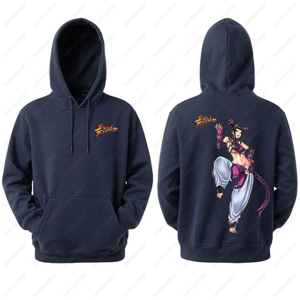 Unisex Chun Li Street Fighter Long Sleeve Hoodie Autumn Winter Fashion Harajuku Streetwear Tops for Men Man hoodies men clothin