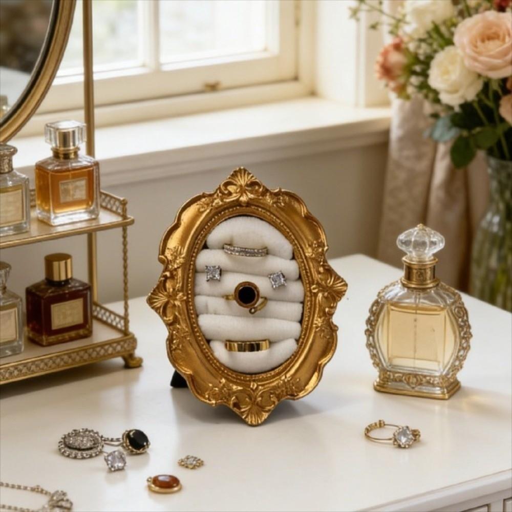 Samt Organizer Ring Ausstellungsständer Barock Design Schmuck Ausstellungsständer Fotografie Requisiten