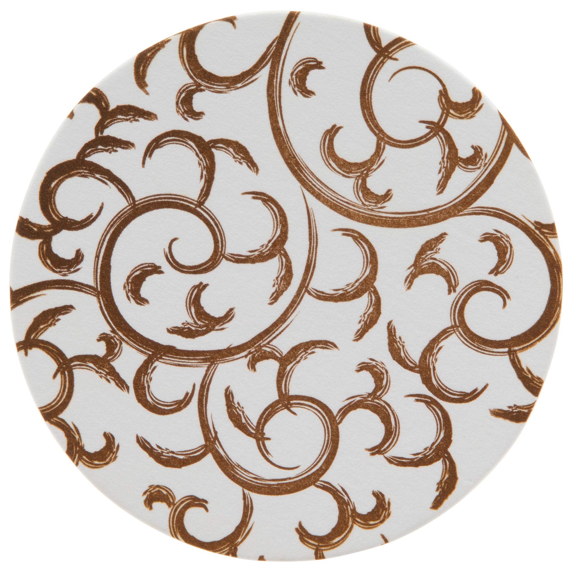 

Endo Shoji TKG Paper Arabesque of Diameter 1mm A for Evening Commercial PKCR702 Coasters, Brown, (Pack 100), Round, 90mm, Thick, Sturdy, Must-Have