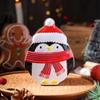 Christmas Gingerbread Man Candy Tin Box Metal Gift Container For Treats Cookies Xmas Holiday Party New Year Packaging Decor