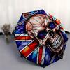 Stained Skull Artwork - Gothic Home DecorUmbrella, Portable 3-Fold Compact Umbrella,Christmas Gift ES639