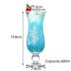 Hurricane Glasses, Set of 4 Pina Colada Glasses, 420ml Cocktails Glasses Set of 4
