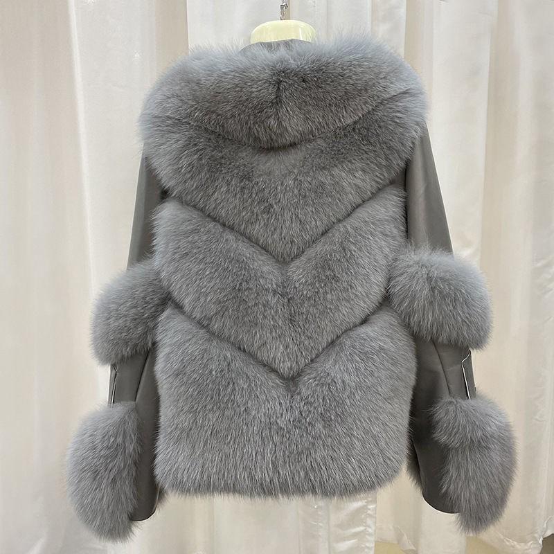 Winter new women's imitation fox hair padded casual coat loose high quality imitation coat