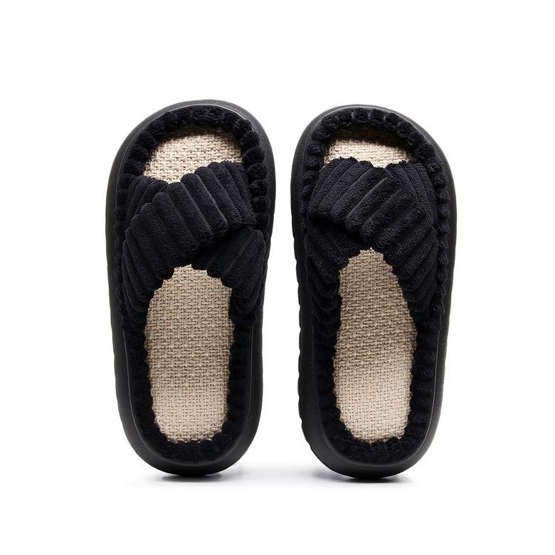 2023 Women's Suede & Furry Flat-Bottom Casual Slippers