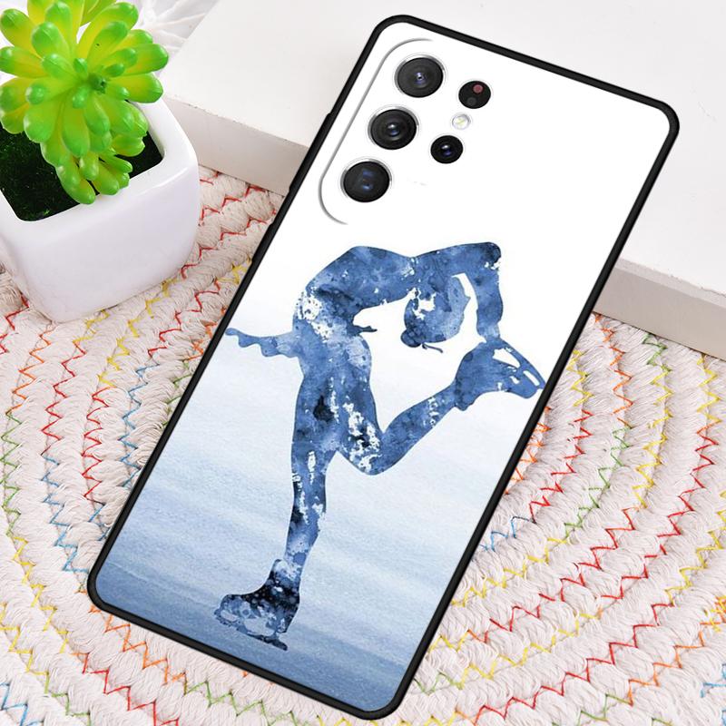 Figure Skating Ice Skating Phone Case for Samsung Galaxy note 10 pro S26 Ultra S23 S24 FE S25 S21 S22 PLUS shockproof Cove