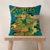 NNinja Movie TTurtles  Pillow Covers Cartoon Sofa Decorative Home Doublesided Printing Short Plush Cute Cushion Cover
