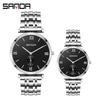 Sanda Summer Steel Band Couple Watches - Trendy Waterproof Wristwatches for Men and Women