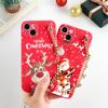 For Samsung A21S A53 A12 A13 A32 A72 A22 A23 A51 A50 A52 A70 A71 A73 A31 A40 A41 A03 S A02S A10 A33 Cute Christmas Lanyard Case