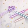 5Pcs/Lot Cute Leaky Toothed Dinosaur Diamond Ballpoint Pen Cartoon Twist Ball Point Pens Blue Ink Signature Writing Stationery