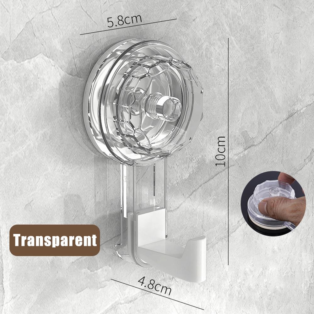 Nail-free Vacuum Hooks Powerful Suction Cup Reusable Storage Hook Heavy Duty Bathroom Kitchen Hanger Traceless Clothes Wall Hook