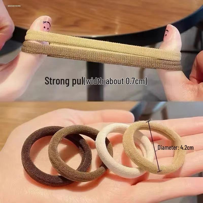Elastic Hair Bands for Adults: Thickened, Simple Korean Style Ties & Accessories