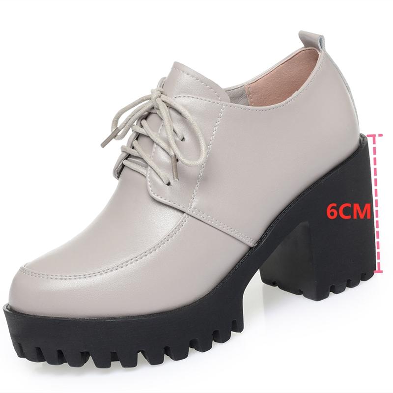 Høye hæler Kvinner Vårsko Kvinner Plattform Mote Kvinners Kjole Sko